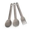 Set lingură-furculiță spork de camping Ti, tacâmuri reutilizabile de exterior pentru backpacking, camping