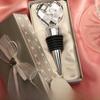 Crystal Heart Wine Stopper With Geometric Design For Wedding Celebration Gift