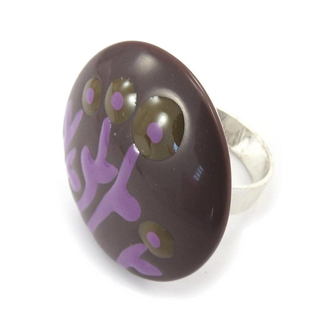 NOA [K0242] - Brown 'Vahiné' Designer Ring