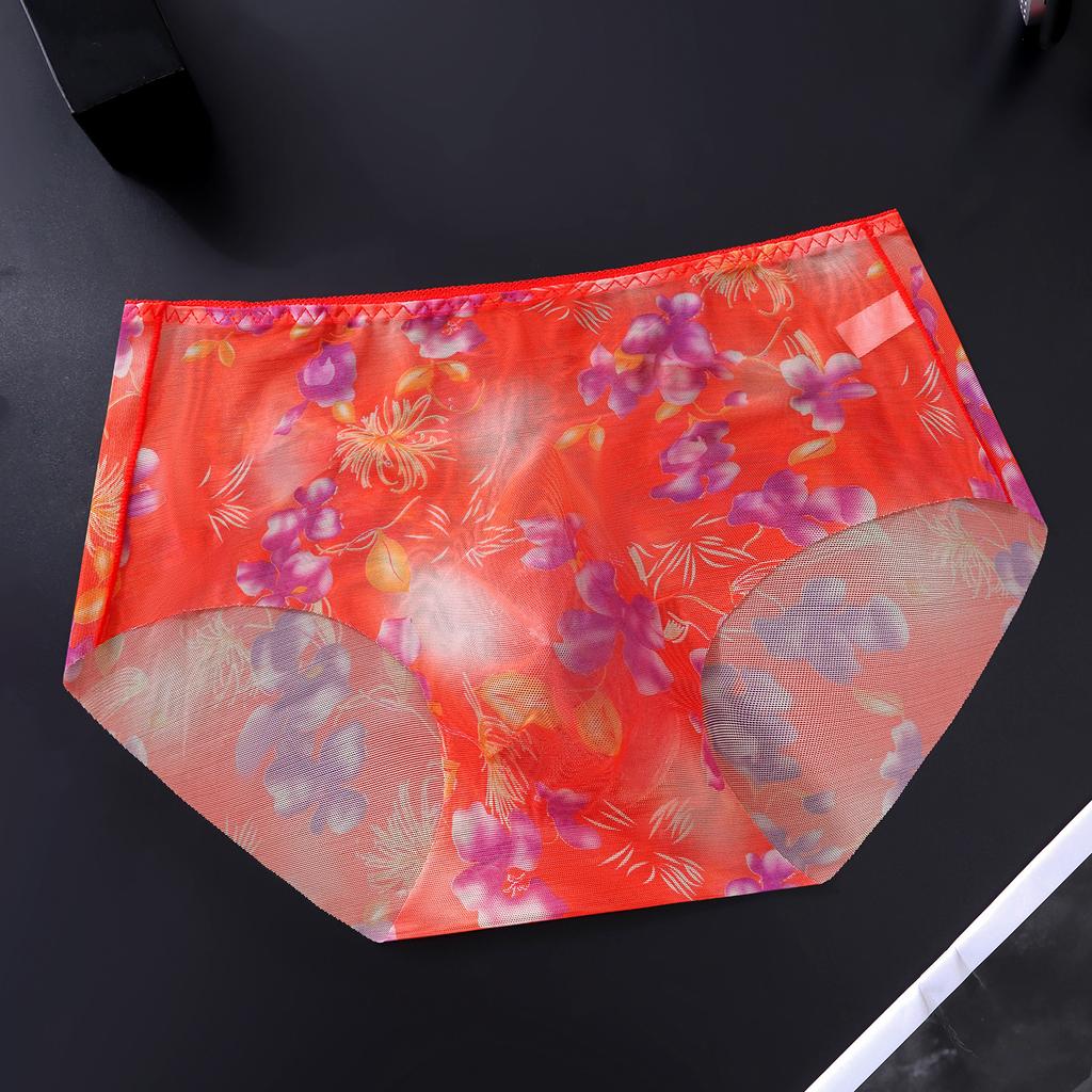 Men Ultra Thin Floral Mesh Briefs See Through Sissy Pouch Panties Male Soft Breathable Underwear Cuecas Women Panties For Men