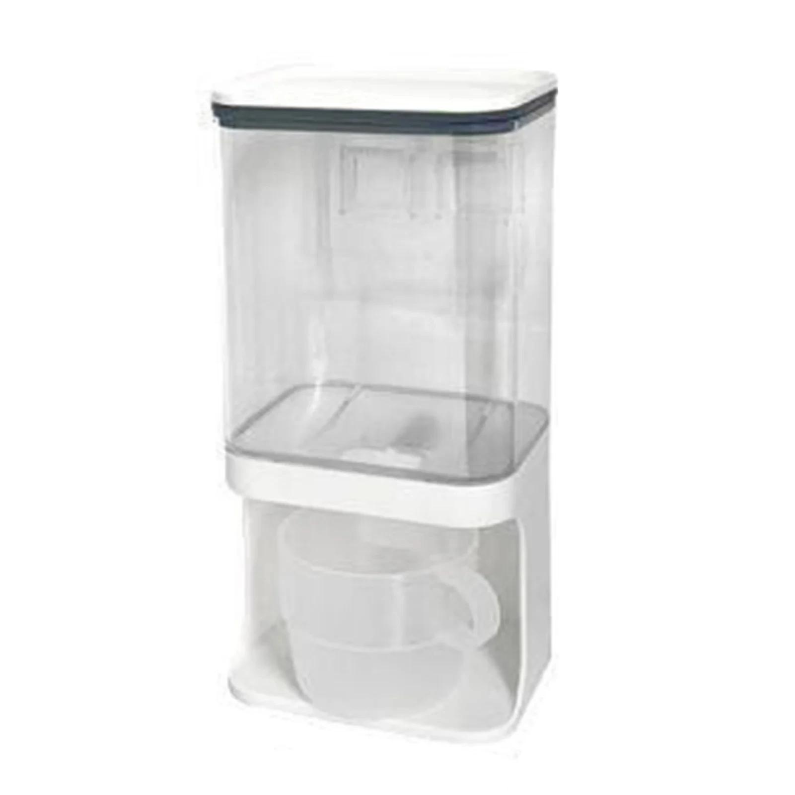 1.5/1L Laundry Detergent Softener Cereal Dispenser Wall Mounted Beads Storage Container Sealed Kitchen Storage Organizer Tools