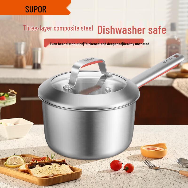 SUPOR 18cm 304 Stainless Steel Milk Pot