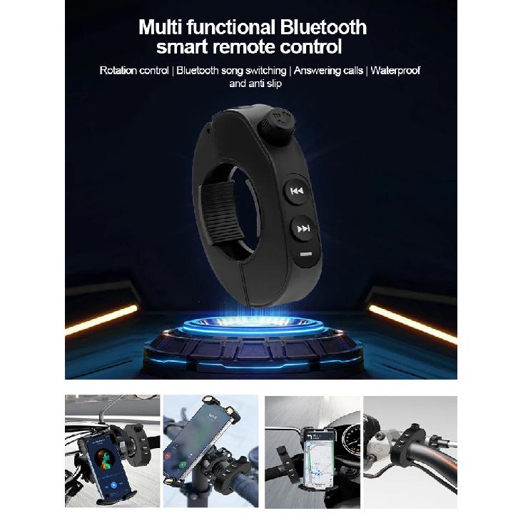 Control Remoto Inalámbrico Bluetooth 5.3 para Medios Botón Casco de Motocicleta Auricular Volante de Coche Reproducción de Música MP3 Para Teléfonos