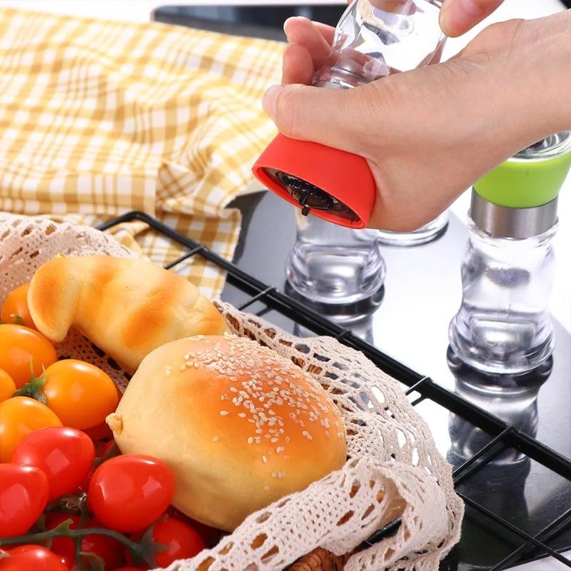 1PC Manual Salt Pepper Mill Grinder Seasoning Bottle Spice Grinding Containers Adjustable Mill Kitchen Gadgets