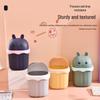 Mini Desktop Trash Can with Lid – Cute Wastepaper Basket for Bedroom, Dorm, or Office Tabletop