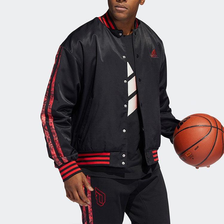 Adidas Lillard Basketball Sports Bomber Jacket Men Jacket Black HD7937