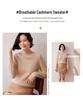 Women's Versatile Cashmere Sweater - Half-High Neck, Thick Pure Color Pullover, Loose Knit Wool Base Layer for Autumn and Winter