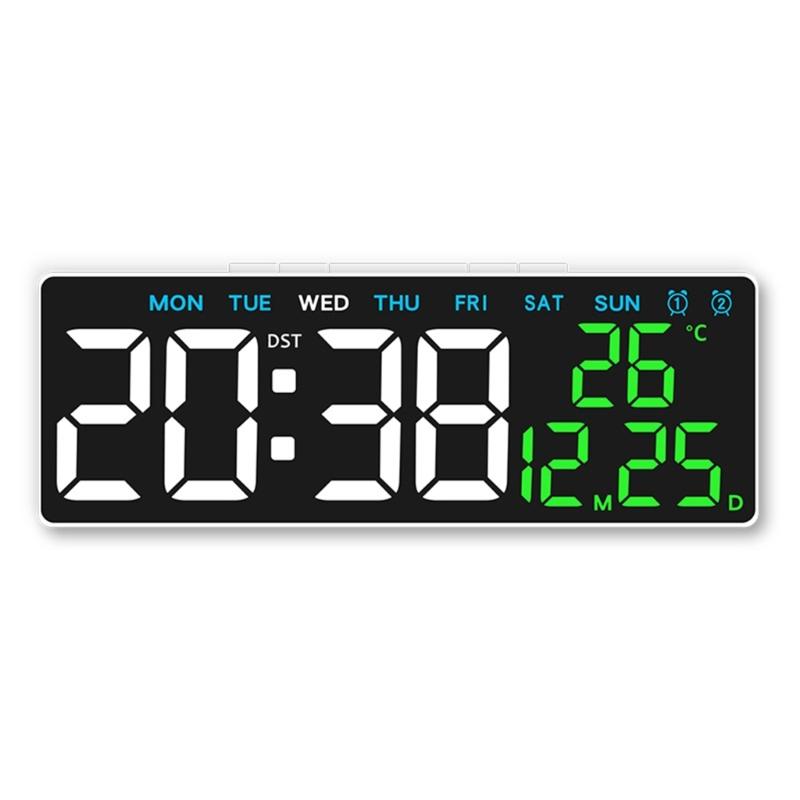 LED Digital Clock with Time, Date, and Temperature Display for Practical Home Access