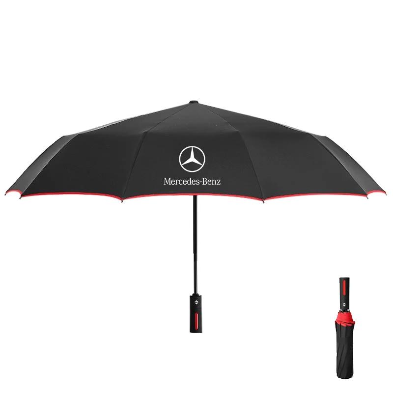 

Car Automatic Folding Windproof Sunshade Umbrella For Mercedes-Benz C E S V A B R-Class GLC SLK SL Vito GLE A45 C43 CLA GLA GLB