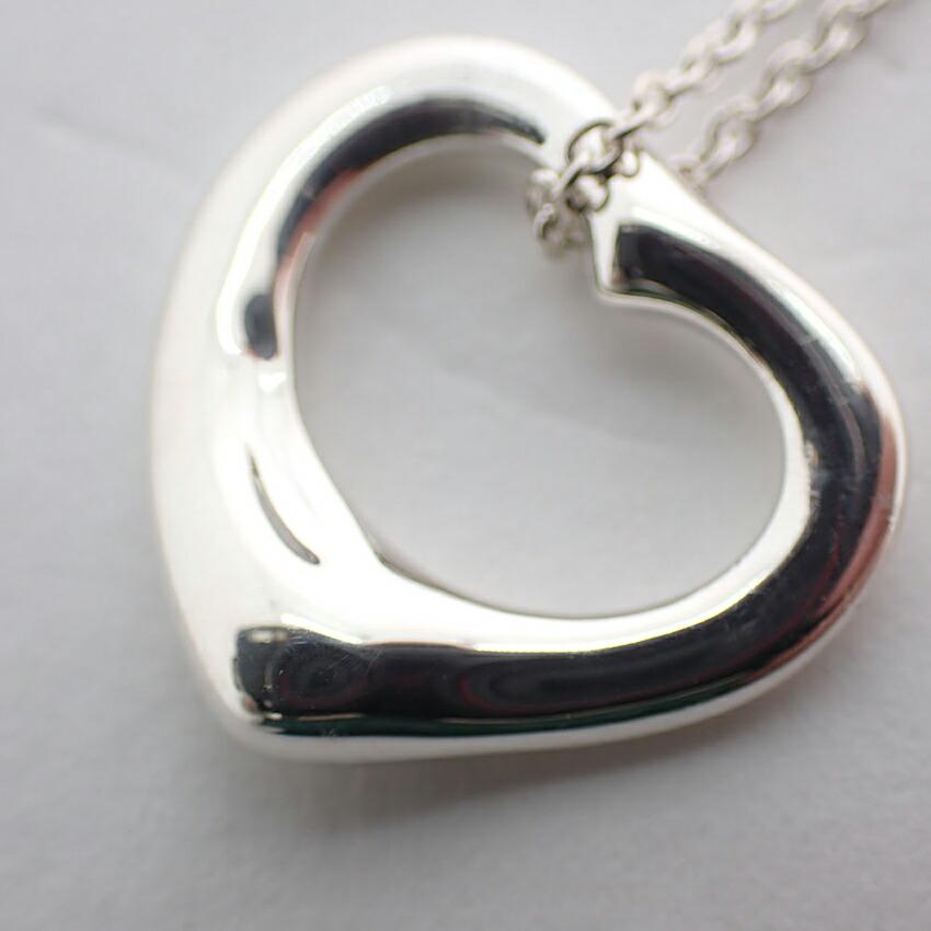 [Used] TIFFANY 925 Open Heart Pendant/Necklace/g523-14