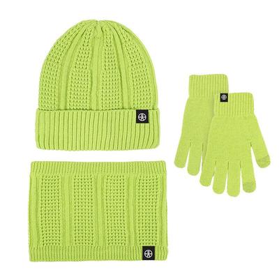 Knitted Hat, Scarf, and Gloves Set