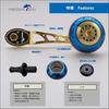 HEIGHTEN Reel Handle 45mm Handle Knob Shimano Daiwa Abu Baitcasting Reel Universal Aurora Ach Series 80/90mm (Gold) (799)