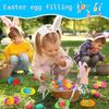 10-200PCS Children's Sticky Hands Toys Elastic Easter Bunny Soft Sticky Toy Creative Wall Climbing Small Toy Glitter Kid Gift