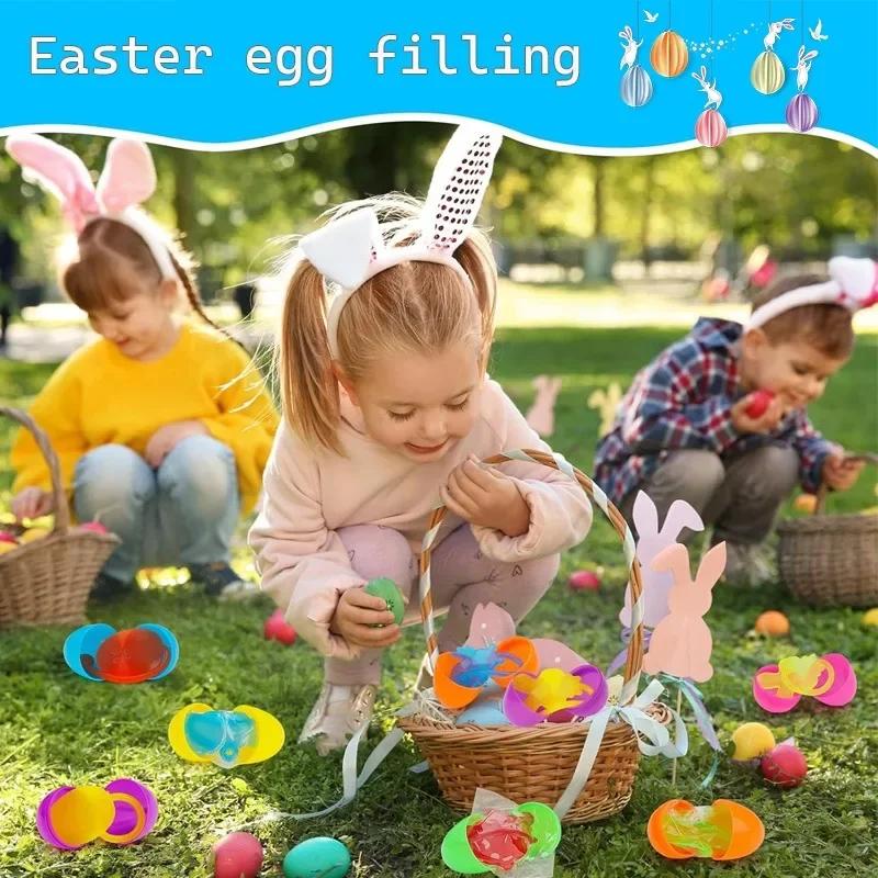 10-200PCS Children's Sticky Hands Toys Elastic Easter Bunny Soft Sticky Toy Creative Wall Climbing Small Toy Glitter Kid Gift
