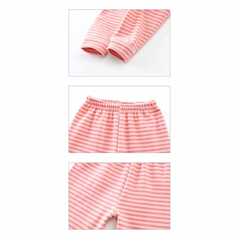 Kids Thermal Underwear Set Autumn Winter Warm Fleece Pajamas Boy & Girls Home Clothes Thickened Thermal Base Layer Baby Loungewear