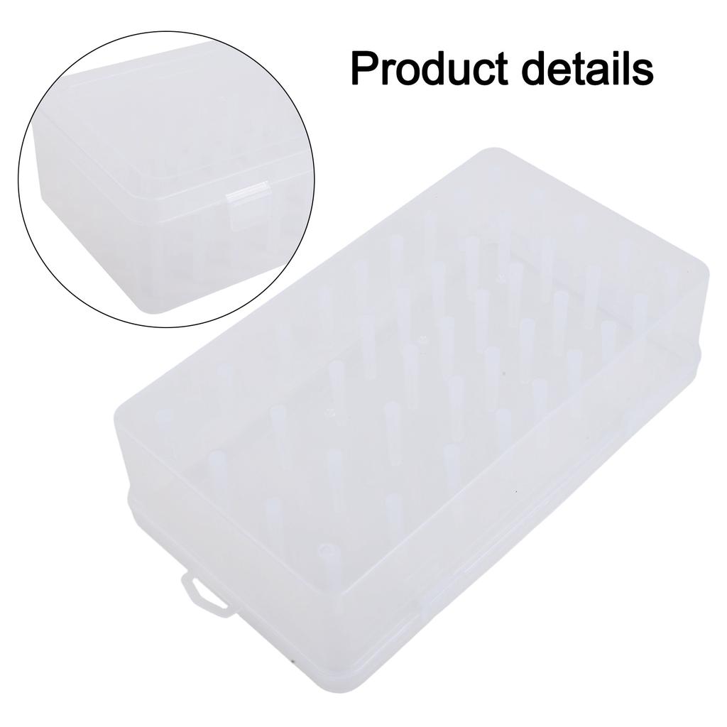 Plastic Bobbin Box Sewing Bobbins Threads Storage Sorting Case Organizer Earring Box For Jewelry Rectangle Box Case