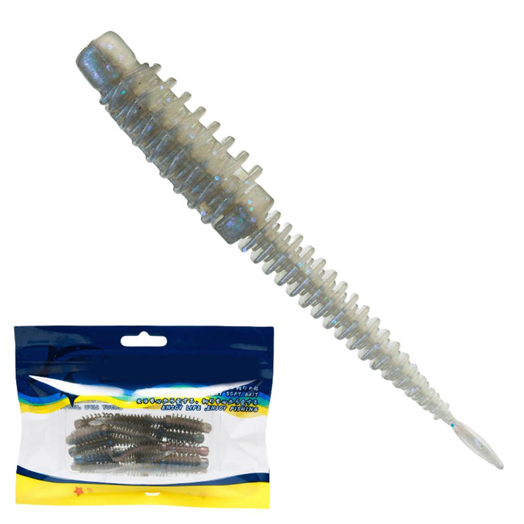 10pcs Soft Lure Worm Artificial Baits Wobblers 8.5/7.5/6.5cm Topwater Floating Fishing Lure for Trout Fishing Swimbait