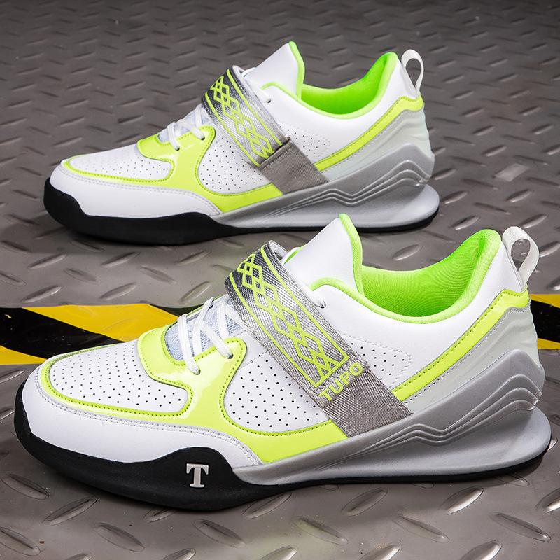 TUPO Size 37-46 Popular Weightlifting Shoe Stable Squat Shoes Balance Support Powerlifting Shoes Anti-Slip Fitness Sneakers