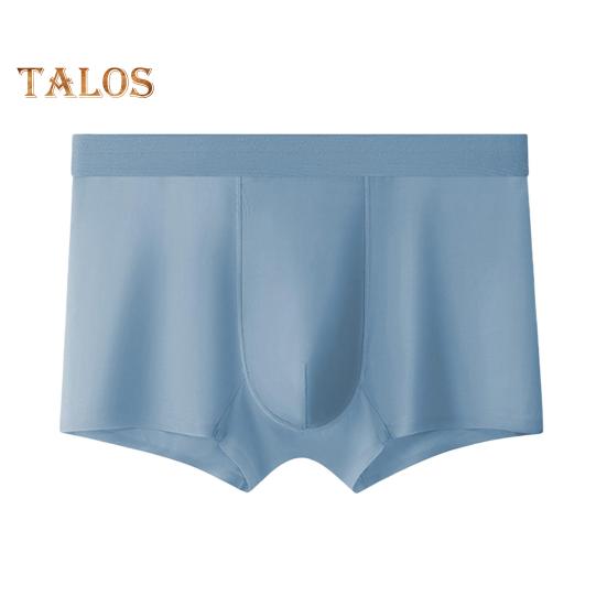 Menn Bokser Undertøy Middels høyde Ensfarvet Is Silke Shorts Truser Ultratynn Pustende Sømløs Sommer Undertøy