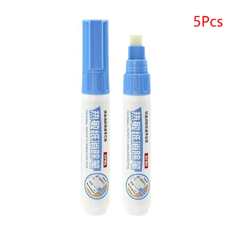 Thermal Paper Correction Liquid Express Applicator Privacy Handwriting Quick Drying Cover Liquid Correction Tool No Trace 5Pcs