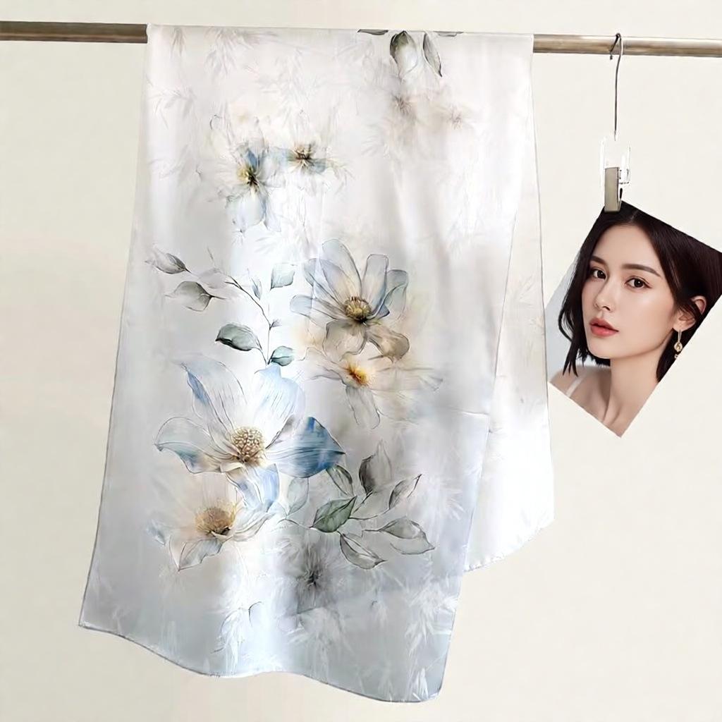 100% Pure Real Silk Scarf Women