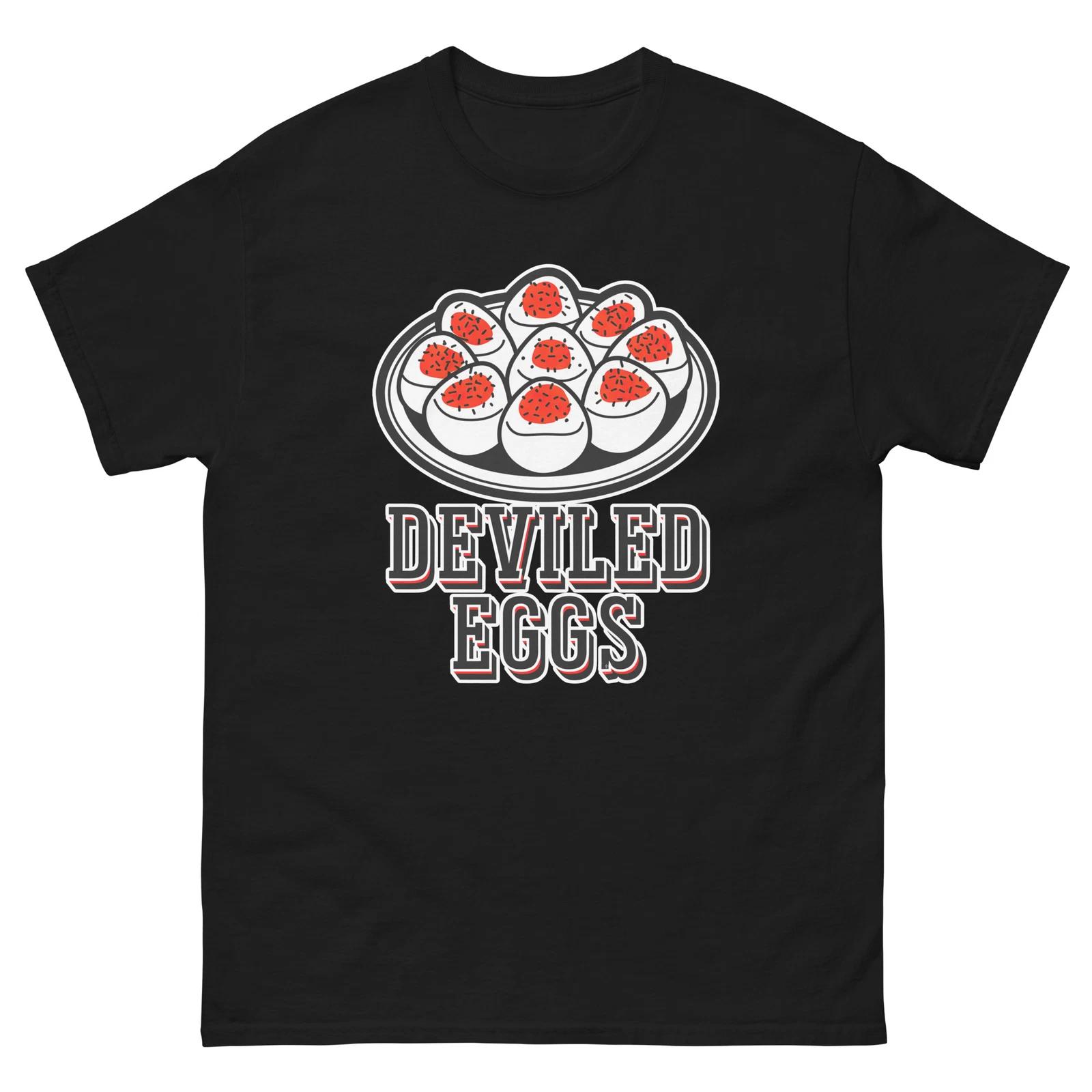 

Deviled Eggs Lover Food Image Cartoon Funny T-Shirt Shirt S