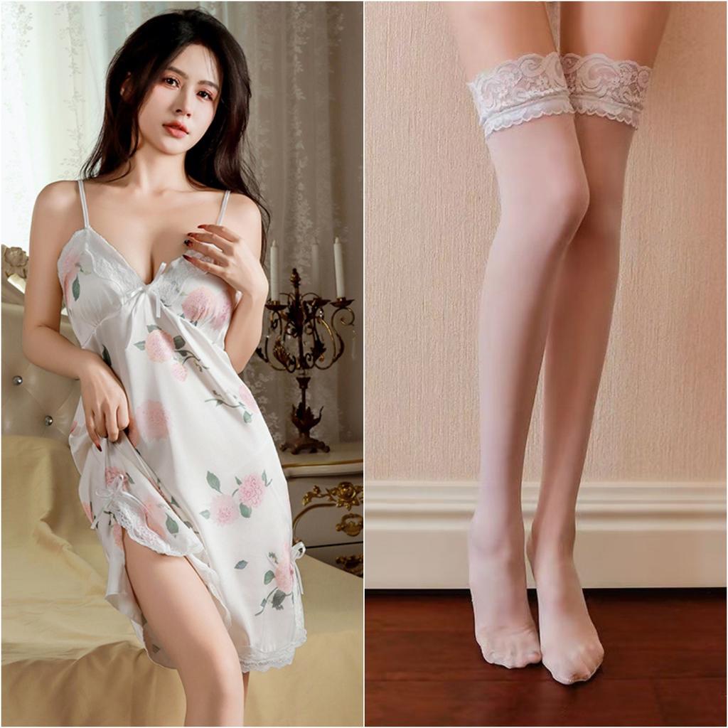 Sexy Pure Desire, Cute Girl Wind Floral Suspender Skirt with Chest Pad, One Piece of High-end Hair