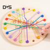 1 Set Kids Rope Untangling Game Twisted Rope Knots Challenge Board Game Logic Thinking Interactive Educational Elastic Rope Unhitching Toy