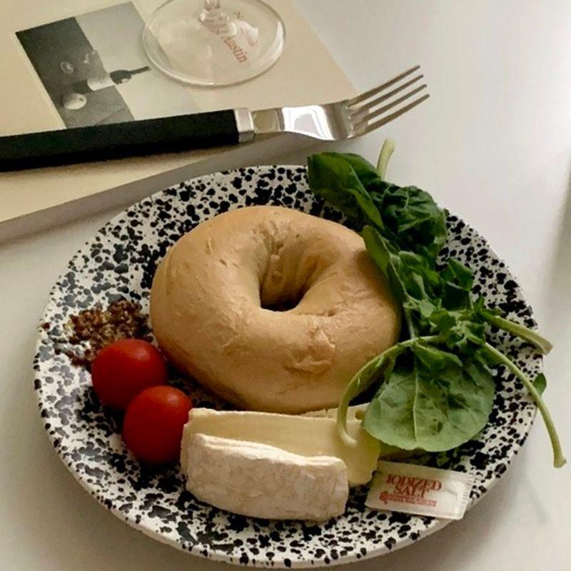 Elegant Table Black Dot Splash Mug (Matte Cafe Cup Gift for Newlyweds)