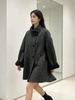 2026 Autumn/Winter Retro High-End Stand Collar Wool Coat