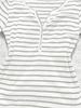 European & American Striped V-neck Long-sleeve Slimming T-shirt - Autumn/Winter Casual Korean Style