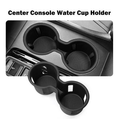For Honda Pilo T 2023-25 TPE Black Car Second Row Water Cup Holder Storage Box Shock-Absorbing Cup Tray Tidying Car Accessories