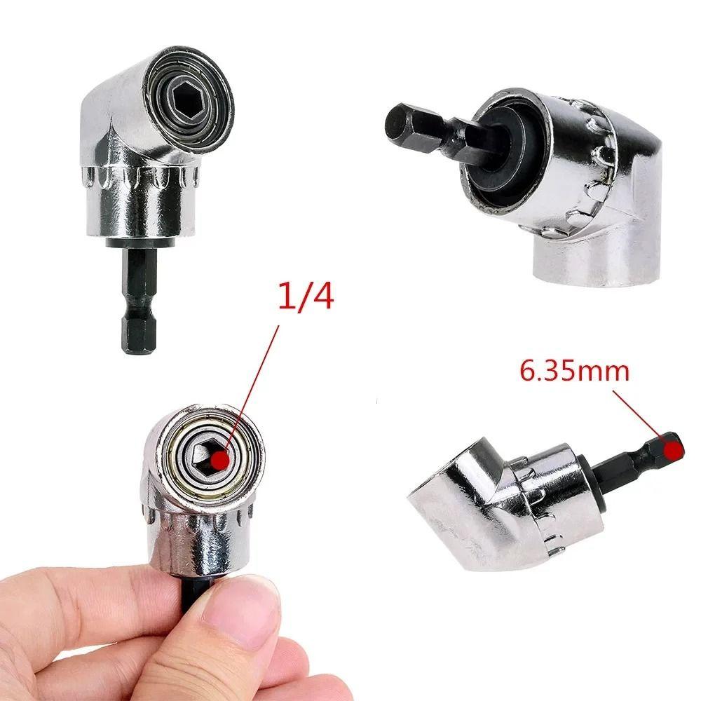 105/90 Degree Drill Adapter Attachment Magnetic Socket Right Angle Head  Bend Device  Screwdriver
