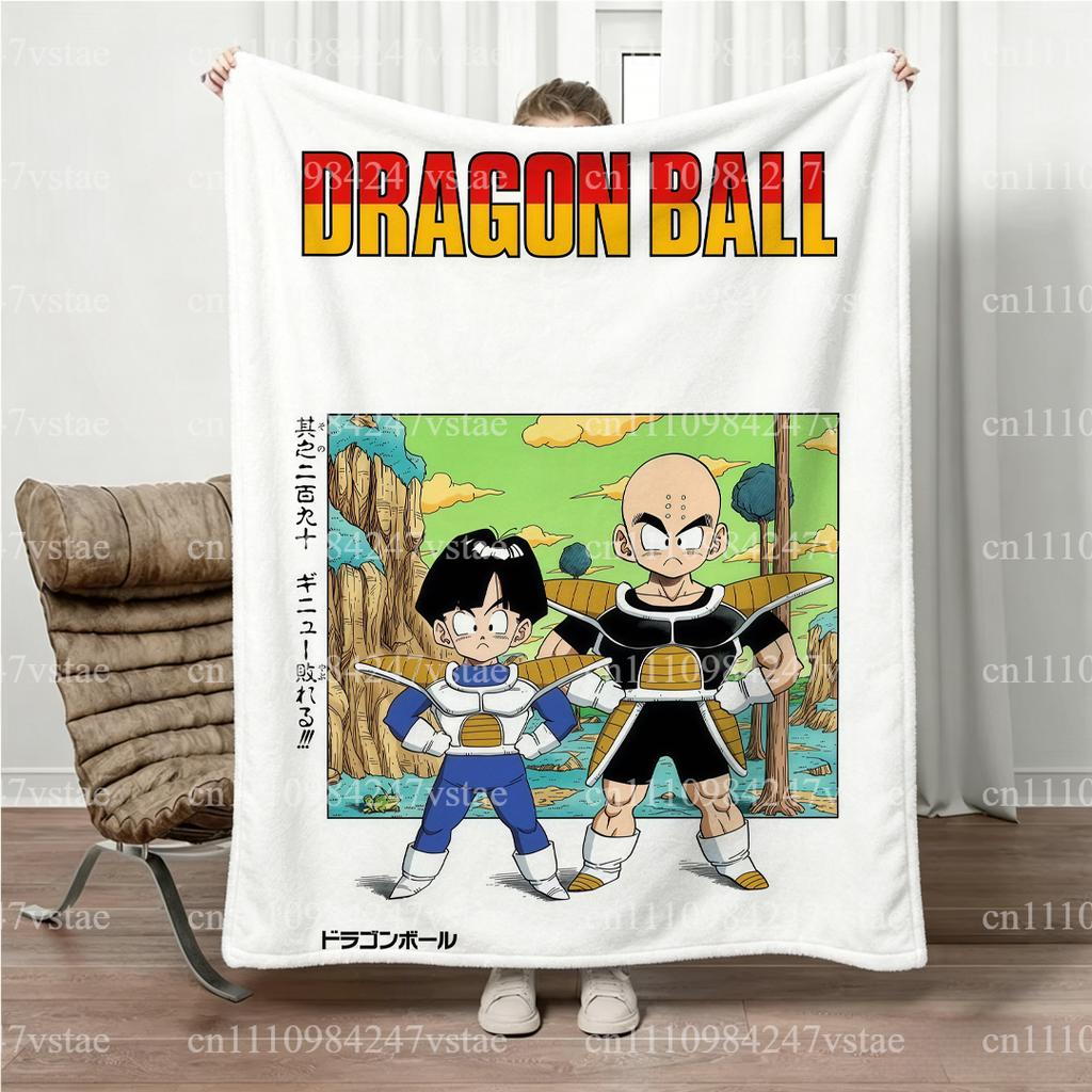 Dragon Ball Anime Comic Panel Print Blanket Four Seasons Soft Flannel All Season Sofa Bed Throw Blanket Home Nap Travel