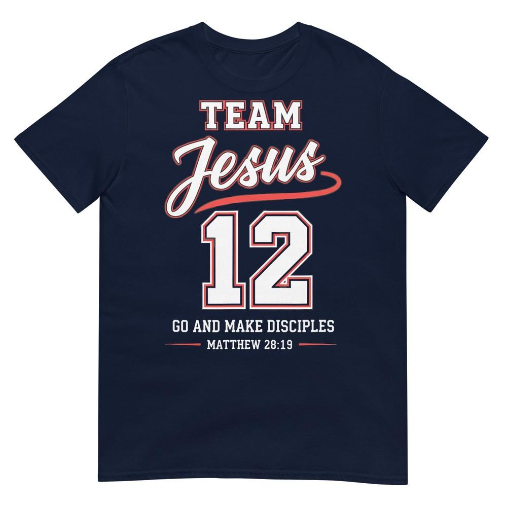Team Jesus 12 Go And Make Disciples Christian Baseball TShirt S