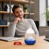 Volcanic Quicksand Hourglass Volcano Eruption Liquid Motion Timer, Egg‑Shaped Floating Sand Hourglass, Modern Home Office Accessory Desktop Dynamic