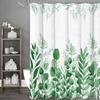 Eucalyptus Leaf Green Leaf Shower Curtain, Bathroom Decorative Shower Curtain, Waterproof Shower Curtain with Hooks