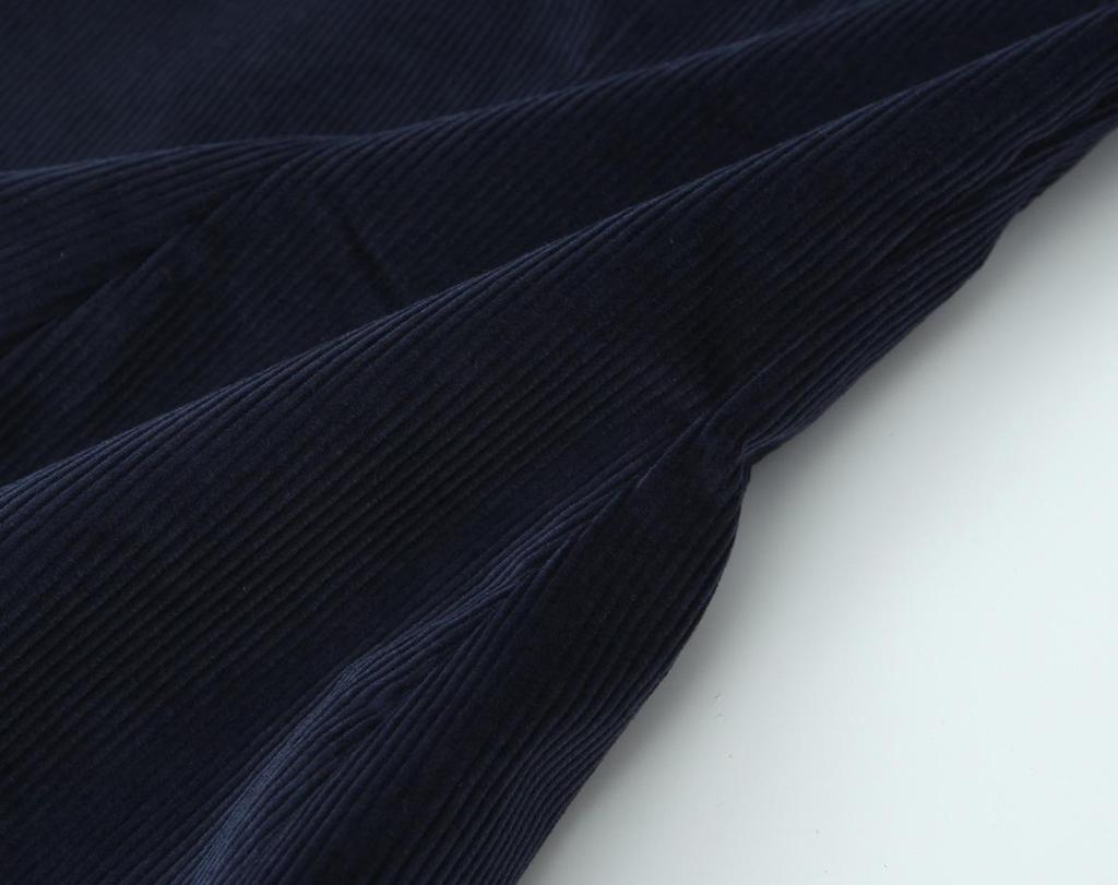 European & American Style Women's V-Neck Corduroy Top & A-Line Mini Skirt Set 