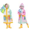 Children's Raincoat, Full-Body Waterproof, Double Brim, Outdoor Use with Backpack Space, Suitable for Boys and Girls, Specifically Designed for