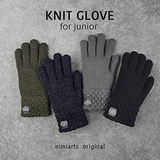 Kids Gloves for Junior Ages 13 and Up [Arisana] Boys, Junior, Simple, Classic, Size, 03.Navy,