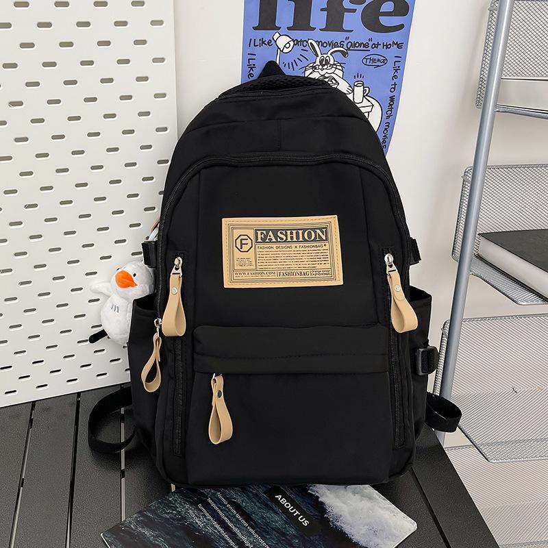 School Bag, Korean Version for Junior High School Students, New , Simple, Fashionable and Large-capacity College Students, Women's Backpack, Backpack.