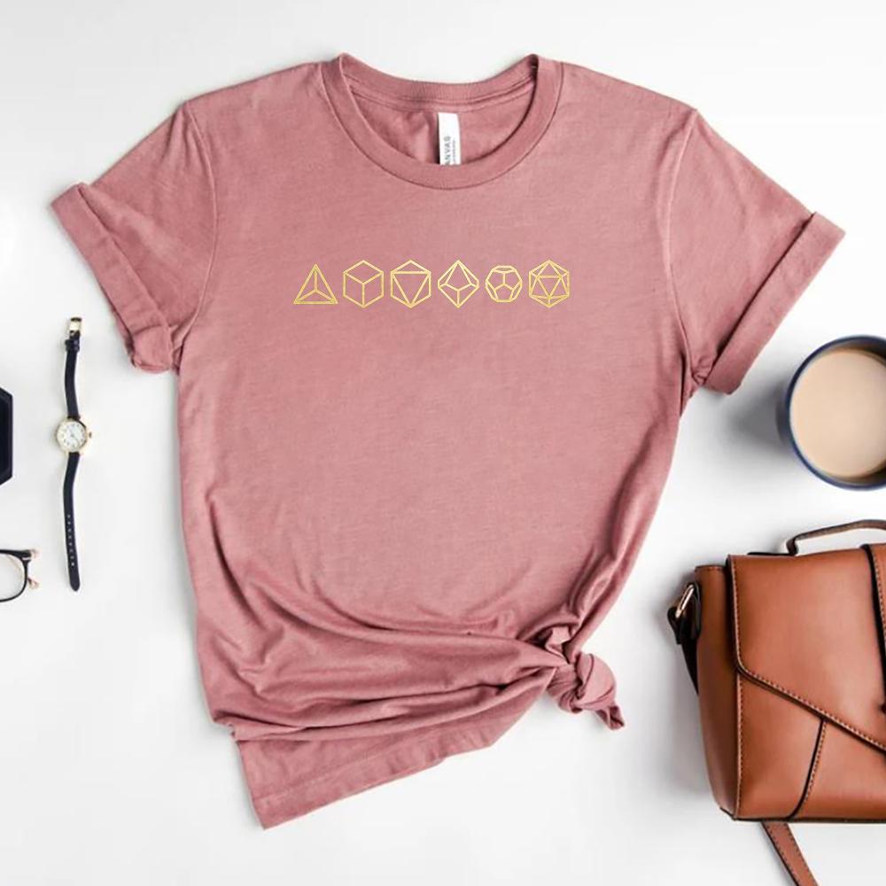Vintage DND Shirt Damen Dnd Würfel T-Shirt Tabletop RPG Gaming T-Shirts Unisex Kurzarmhemden Brettspiele Outfit Lustige Oberteile
