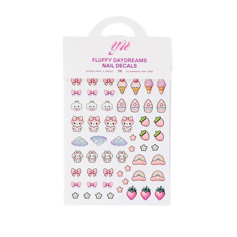 Nail Decals - Easy-Apply Nail Stickers for Nail Art, Perfect for Layering, Seamless Design (Graffiti Pop) Fluffy Daydreams
