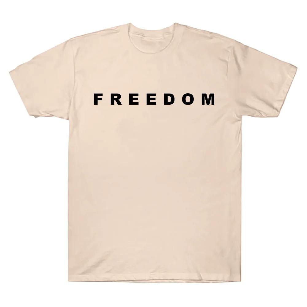 Tricouri Charlie Kirk Freedom Merch Tricouri cu Grafică Litere Freedom Unisex Casual Mânecă Scurtă Gât Rotund Bumbac de Înaltă Calitate
