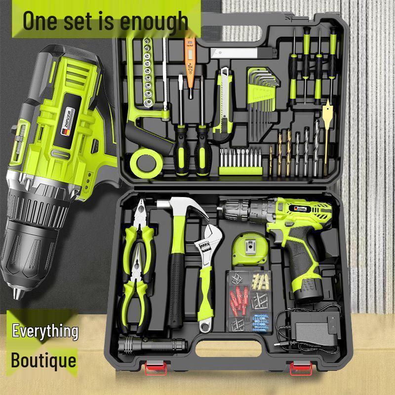 Shibaura Electric Drill & Screwdriver Home Tool Set with Lithium Battery