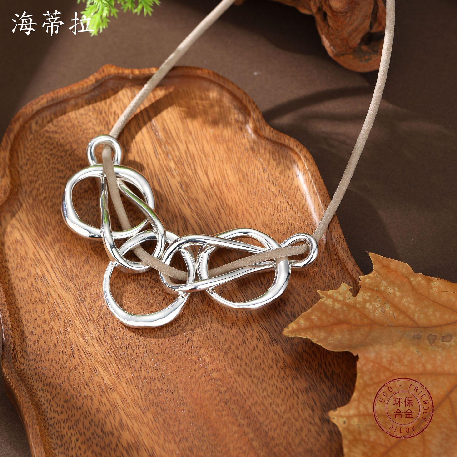 

Модное ожерелье для женщин Дамы серебряный