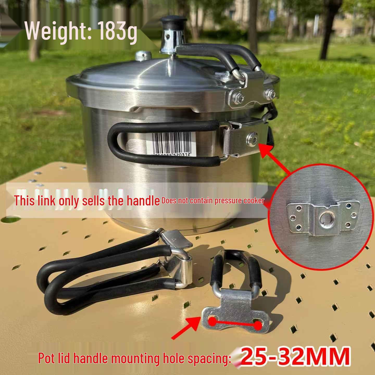 Портативная скороварка из нержавеющей стали со складной ручкой