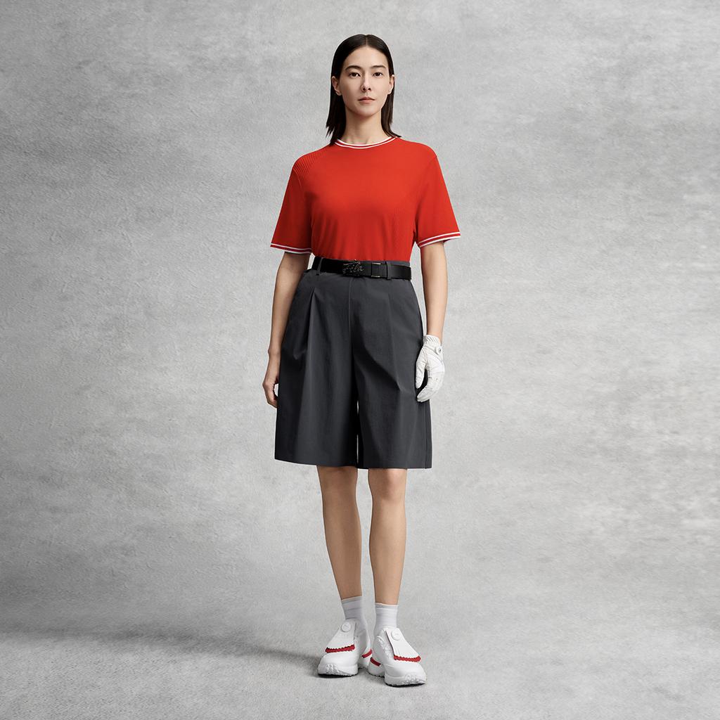 Fila Golf Series Fashion Simple Classic Sports Golf Versatile Comfortable Quality Loose Woven Five-Point Casual Shorts Women Shorts A11W625812FDB