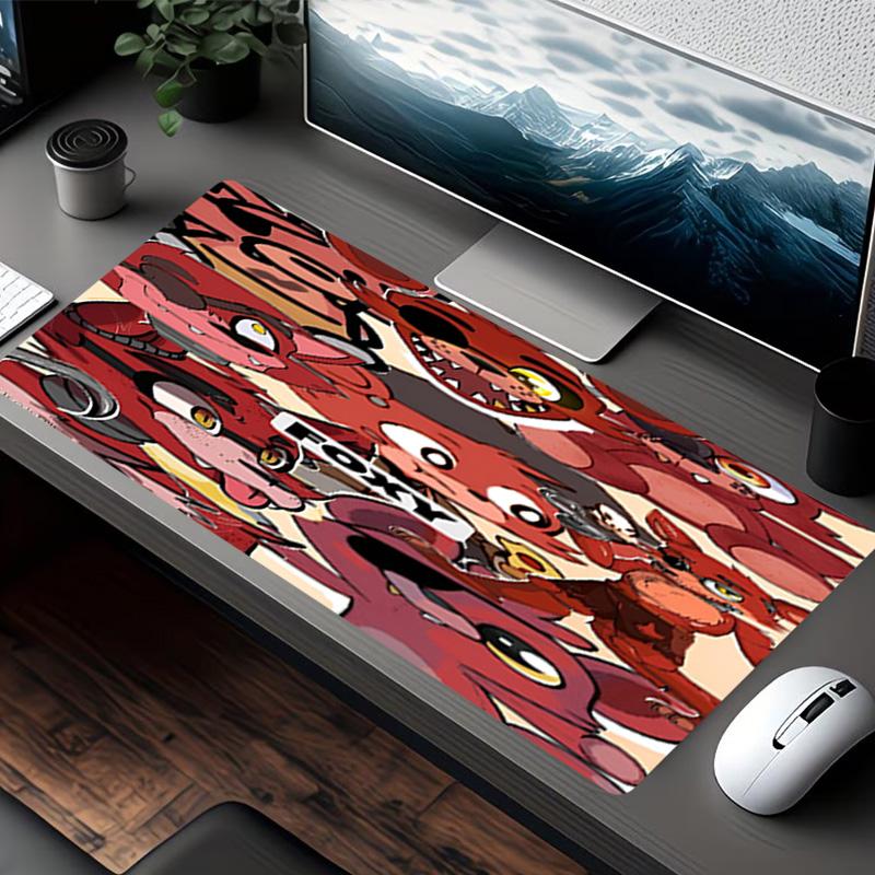 Five Nights at Freddy's Print Musemåtte, til Tastaturmåtte Bærbar PC Måtte til Kontor Hjemmebrug, Skrivebordsdekoration, Perfekt Fødselsdagsgave til Gamere