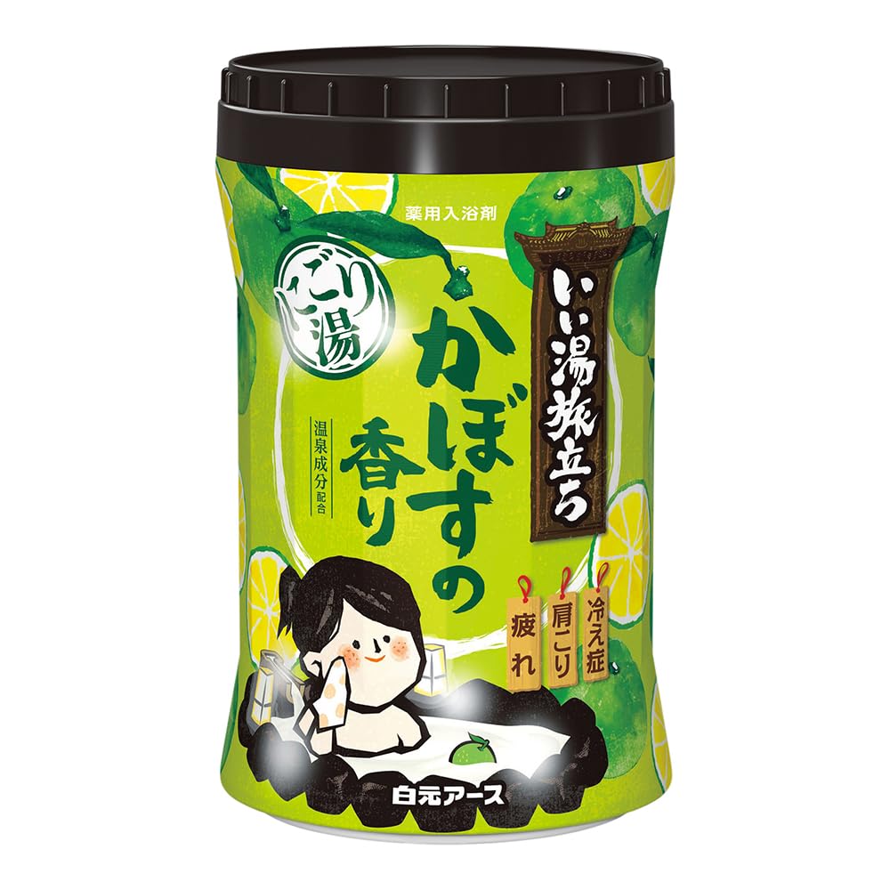 Iiyu Tabidachi Bottled Cloudy Kabosu Bath Medicinal Hot Spring Powder Type Water, Scent, 660g, Additive, Ingredients, [Quasi-drug]